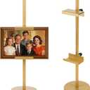 Photo Frame Tabletop Easel Stand-Heavy Duty Tabletop Display Easel, French Style Gold Easel Stand,Picture Frame Stand for Wedding/Art/Photos,Picture Easels (Gold, 18 Inch)