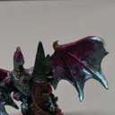 Ebros Gift Legendary Pacific Purple Metallic Armored Knight Dragon Holding Castle Tower and Gothic Sword Letter Opener Figurine Home Office Decorative Sculpture Medieval Dungeons Dragons Fantasy