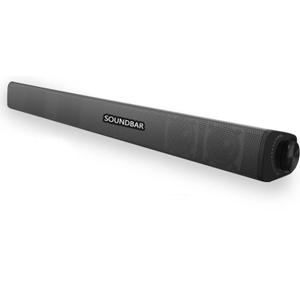 Portable Soundbar for TV/PC, Outdoor/Indoor Wired & Wireless Bluetooth 5.0 Speaker with Remote Control and Optical Cable, 30W Home Theater Sound bar with Built-in Subwoofers for Projector
