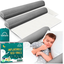 LUMARA Inflatable Bed Rail for Toddlers 2 Pack  Portable Travel Bed Bumpers for Kids Fits Twin Full Queen King Size Beds  NonSlip Safety Guard Rails