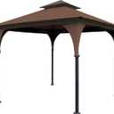 SCOCANOPY Replacement Canopy Top for 8' x 8' Gazebo #L-GZ375PST,(Brown)