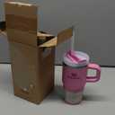 STANLEY Quencher H2.0 Tumbler with Handle and Straw 20 oz | Flowstate 3-Position Lid | Cup Holder Compatible for Travel | Insulated Stainless Steel Cup | BPA-Free | Peony