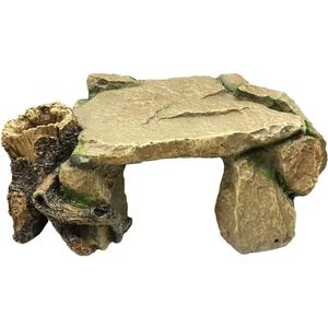 SLOCME Aquarium Tortoise Cave Decorations - Resin Hideout Shelter for Shrimp and Crawling pet, Spacious Hideout for Betta Fish to Rest Breed