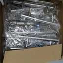 Mega Handles 35 Pack I Cabinet Pulls 5 Inch, Stainless Steel Cabinet Handle Pulls I Ideal for Kitchen Drawer, Cabinets, Door, Cupboard I Hardware for Cabinets - Hole Distance 3 Inch - Satin Nickel