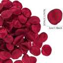 2 x 200Pcs Rose Petals Artificial Flowers for Valentines Day Wedding Bathroom Engagement Anniversary Home Decorations (Red)