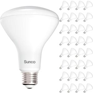 Sunco 32 Pack BR30 Light Bulbs LED, Recessed Can Light Bulbs, Indoor Flood Bulb, 850 LM, 11W (65W Equivalent), 3000K Warm White, Dimmable, E26 Base, for Home, Kitchen, Bedroom UL