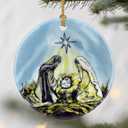 Nativity Scene Ornaments, Christian Christmas Ornaments: Christmas Tree Decorations, Religious Holiday Decor, Stocking Stuffers, Gift Ideas, Xmas Gift, Christian Gifts & Religion Gifts (Nativity Design 4)