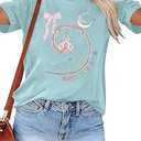 Magical Shirts Women Magic Kingdom Shirt Princess Castle Graphic Tee Family Vacation T Shirt Holiday Tops Green L