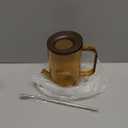 Tennedriv Green Long Spout Watering Can Indoor, Small Watering Cans for House Plants, Flowers, Succulents (Brown) (34oz)