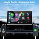 Carpuride Portable Wireless CarPlay Screen for Car- 7 Inch Car Play Screen Compatible with Android Auto and Apple CarPlay - Multimedia Player, Bluetooth, Navigation Screen for All Vehicles