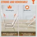 Wotec Extra Large Double Sided Tape Heavy Duty Removable 1.18 Inch x 160 Inch, Clear & Tough Nano Tape, Multipurpose Mounting Tape Picture Hanging Strips Adhesive for Poster Carpet