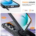 3 x Temdan Designed for Samsung Galaxy S26 Ultra Case,[Built-in Invisible Kickstand][Compatible with MagSafe][Military Grade Shockproof], Slim Translucent Matte Phone Case for Samsung S26 Ultra-Black