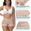 SHAPSHE Women'S Shapewear Control Panties Tummy Control Underwear Faja Levanta Gluteos Para Mujer Faja Body Shaper Shorts Bbl Underwear for Women Waist Shapewear Columbian Fajas for Women Tan, Medium