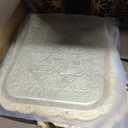 3 Pack Metal Serving Trays, Vintage, Black, Gold