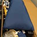 SUPERJARE Curved-Bar Hammock with Stand, 2 Person Heavy Duty Hammock Frame, Detachable Pillow & Portable Carrying Bag, Perfect for Outdoor & Indoor, Navy Blue