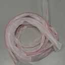 Newtay 2 Pcs 3/8'' x 73'' Long Clear Vinyl L-Type Seal Strip with Pre-Applied Self Adhesive Threshold Water Dam Barrier Bathroom Glass Shower Door Seal Strip for Gap Frameless Shower Door