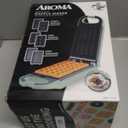 AROMA Swap & Flip Waffle Maker with Removable Plates: 3-in-1 Panini Press, Mini Donut Maker, and Waffle Iron (Green)