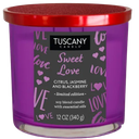 Tuscany Valentines Limited Edition Sweet Love Scented Jar Candle 12oz