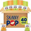 SkinnyPop Popcorn, Original and White Cheddar Variety Pack, Whole Grain, Dairy-Free Snack, 0.5oz (40ct)013126