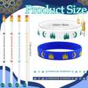Mooliwe 144 Pcs Ramadan Mubarak Party Favor Gifts Bulk 48 Eid Ramadan Muslim Pencils 48 Mubarak Wristbands 48 Cellophane Gift Bag for Party Decorations Supplies(Conventional Style)