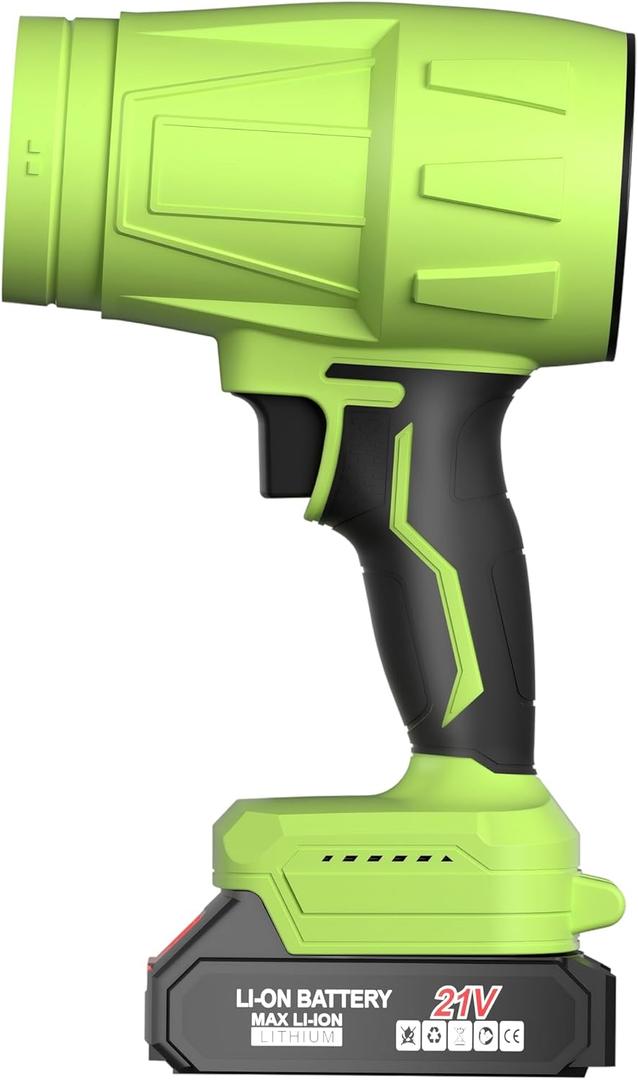 990,000 RPM 21V Cordless Leaf Blower with 26.0Ah Batteries - Handheld Electric Blower for Patio Cleaning, Car Drying, Leaves and Dust