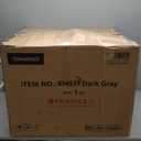 Yaheetech 28-inch Entryway Ottoman Bench with Storage, Multipurpose Foot Rest Sofa Stool in Dark Grey