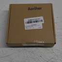 Aoriher 4 Pcs Wedding Party Corsage and Boutonniere Set, 2 Rose Wrist Corsage Wristlet Band for Prom Bridesmaid Bride Decor and 2 Groom Men Boutonniere(Purple)