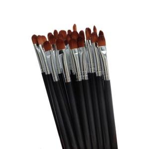 50pcs Synthetic Eye Shadow Brushes, Blending Brush, Smudging/Shading Eyes Applicator, Black
