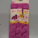LET'S FLAMINGLE Silicone Ice Mold Trays 2 Pack Makes 30 Total Flamingo Ice Cubes