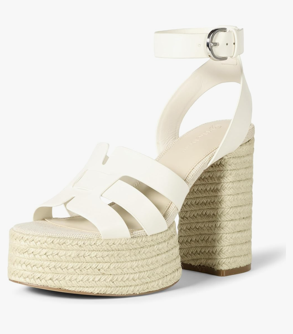 The Drop Women's Bea Platform Heel, Size 10, White