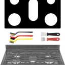 Stove Protector liner For 30" LG Gas Range Model LGLDG4315 LRG4115 LRG4113 LDG4313 LRGL5825 LRGL5925 LSGL6335 5-Burner Thickness Reusable Stove Burner Covers