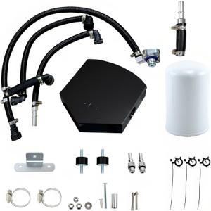 Upgraded Braided Tube CP4-6.7F-BP-G2.1 CP4 Disaster Prevention Bypass Kit Fit for 2011-2022 Ford F250 F350 F450 F550 Super Duty With 6.7L Powerstroke Diesel, Replace# 7031190