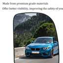 Ford Passenger Right Side Heated Mirror Glass Replacement for E150 E250 E350 E450, Excursion, F-250 F-350 F-450 F-550 - Side View Heated Convex Mirror