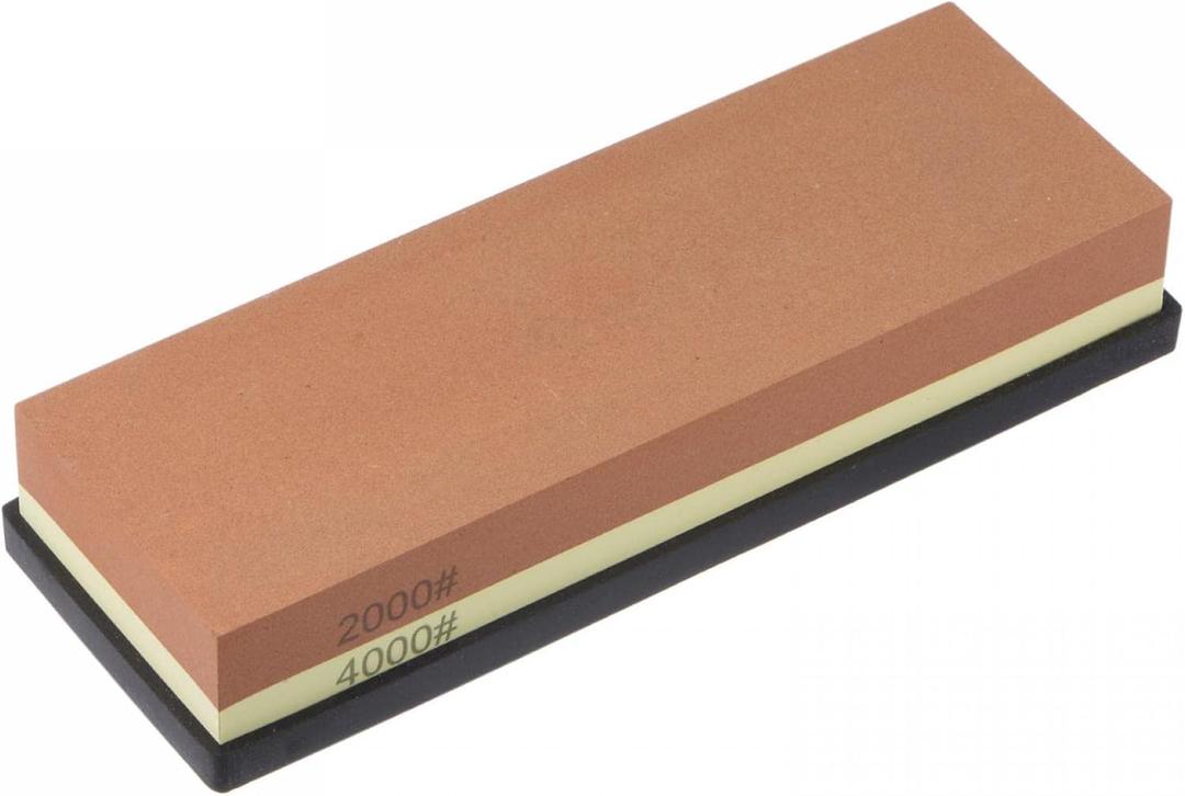 uxcell Sharpening Stones 2000/4000 Grit 2 Side Combination Whetstone Knife Sharpener Stone 180x60x29mm