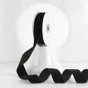 MEEDEE Black Velvet Ribbon 1 Inch Single Face Nylon Velvet Ribbon 2 Rolls 20 Yards Black Ribbons for Christmas Tree, Gift Wrappig, Rustic Wreath, Velvet Bow Making, Floral Bouquets, Home Decor