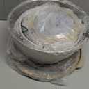 LIANYU 6 PCS Large Mixing Bowls with Visible Lids Set, Size 7, 3.5, 2.5, 2, 1.5, 1QT, Stainless Steel Kitchen Metal Nesting Bowls for Cooking, Baking, Serving, Freezer & Dishwasher Safe, Khaki