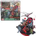 EPOCH Games Jurassic World Shaky Volcano - Action-Packed Tabletop Dinosaur Game for Ages 5+