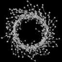 15 FT Ice Wire Clear Garland,Christmas DiamondTree Decor,Plastic Clear Acrylic Crystal Diamond Jewel Bead Garland Ornaments for DIY Wreath Crafts,Christmas Decorations,Wedding