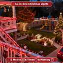 240FT Valentine Lights Outdoor, 750 LED Valentine Decoration Lights with 12 Modes & Timer Memory, Dimmable Plug in Waterproof Xmas Light for Yard Trees Wedding Party Holiday Valentine Decor