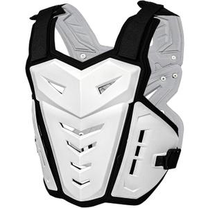 Motorcycle Armor Body Guard Vest Chest and Back Protective Gear White