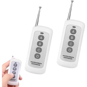 433.92 Mhz Cloning Remote Control Keychain, extendable Antenna,500m Control Distance,Universal Replacement Garage Door Opener,Duplicates Original Remote Controls for Electronic Garage Doors(2 Packs)