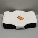 Osteo Cervical Pillow for Neck Pain Relief, Hollow Design Odorless Memory Foam Pillows with Cooling Case, Adjustable Orthopedic Bed Pillow for Sleeping, Support for Side Back Sleepers (Standard High(24.5*16.5*5.2/4.1 inches), Black)