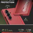 for Samsung Galaxy Z Fold 7 Case Slim, Hinge Protection & Screen Protector [Anti-Scratch], Rugged Shockproof Raised Edge Protective Women Men Phone Cover Case for Galaxy Fold 7 2025, Red