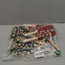 12 Pcs Christmas Hand Sleigh Bells Stick Hand Bell Instruments Wooden Handle Jingle Bells Stick Musical Instruments for Christmas Concerts PartiesWedding Birthday Party Supplies (21 Bells)