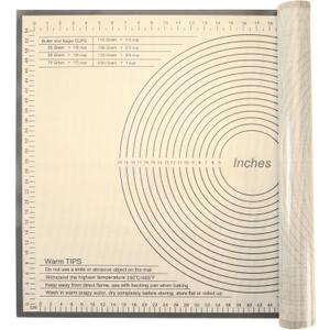 Silicone Pastry Mat 34 X 26 Inch - Nonstick Baking Mat Perfect for Dough, Pastry, Pie Crust, Fondant, Bread, Cookies, Pasta, Pizza (Gray)