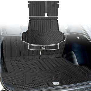 Cargo Liners Backrest Mat for Honda HR-V HRV Accessories 2023 2024 2025 2026 with Hook&Loop Rear Trunk Mat Rear Seat Back Cover Protector All Weather Anti-Slip Split Dog Liner 4 PCS