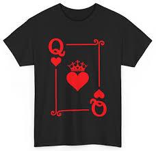 Queen Hearts Card Costume - Playing Cards - King of Hearts T-Shirt L
