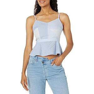 Current/Elliott Women's The Julienne Top in Ticking Stripe, Small