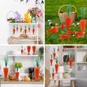 DoubleFill 12 Pcs Easter Carrot Decoration 10.6" 7.5" 3.5" Artificial Fake Carrots Tabletop Multisize Spring Easter Bunny Ornament for Basket Filler Hunting Party Tree Farmhouse Fireplace DIY(Base)