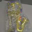 3 Pcs Kids Instruments Musical Toy Saxophone Trumpet Clarinet with 8 Color Coded Keys Educational Teaching Songs Gifts for Boys Girls Children Toddler Beginner Birthday Concert Party(Gold)